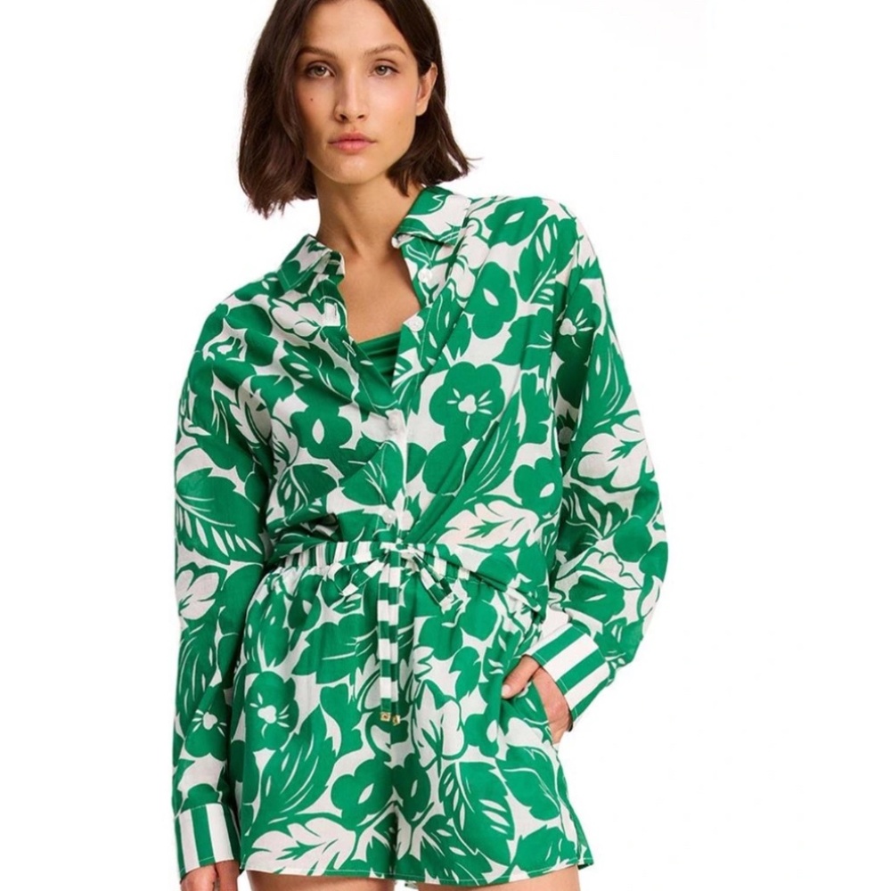 KATE SPADE NEW YORK COVER UP SHIRT - CABANA MIX